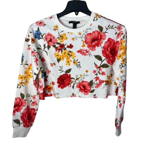Forever 21 Tops - Forever 21 Resort Collection Floral Cropped Top S
